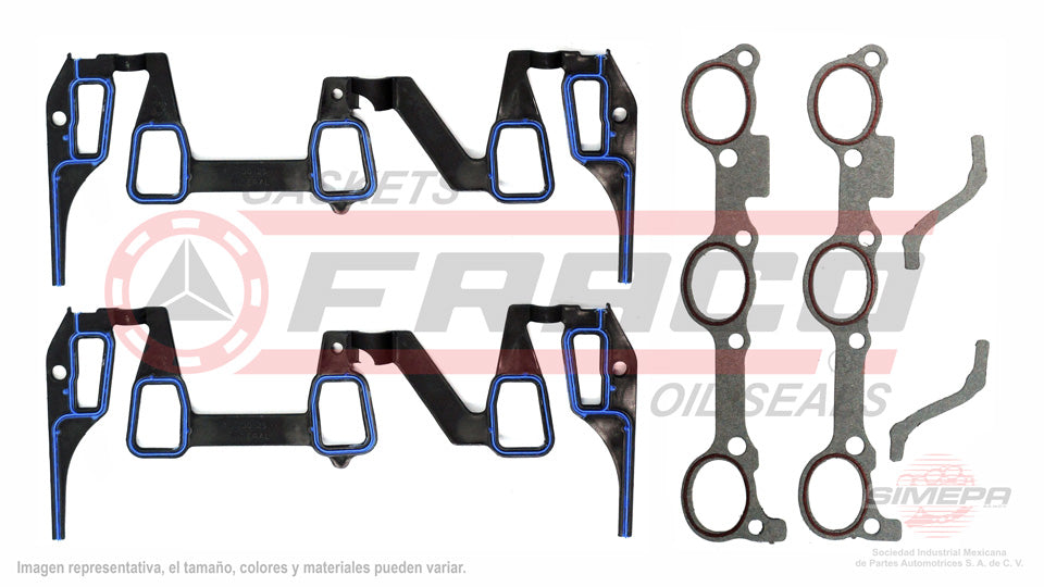 MIX-3062022 - EMPAQUE MULTIPLE DE ADMISION PARA BUICK CENTURY V6 3.1 L. 12 V OHV VIN M 1995-1999