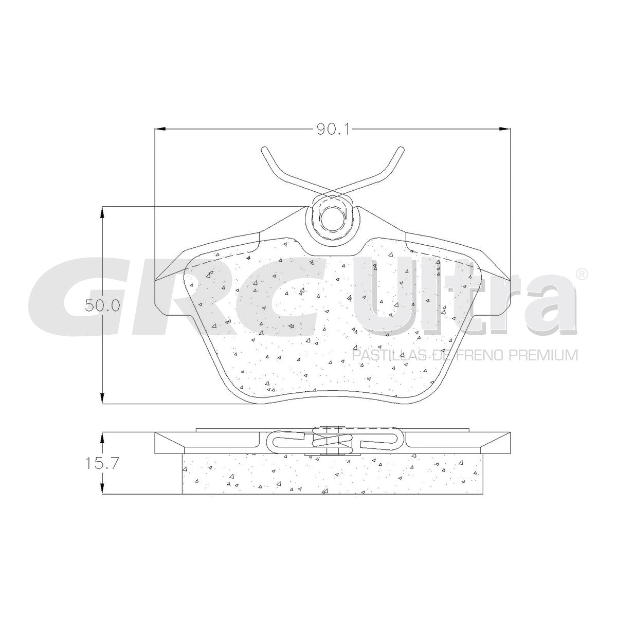 GCD1477 - BALATAS CERAMICAS TRASERAS PARA ALFA ROMEO 156 2002-2004