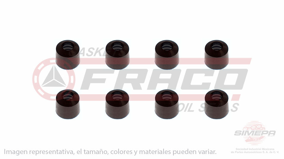 SS-9550-V-08 - SELLOS DE VALVULA POR JUEGOS PARA CHRYSLER LASER L4 2.2 L 8 V SOHC 1984-1986