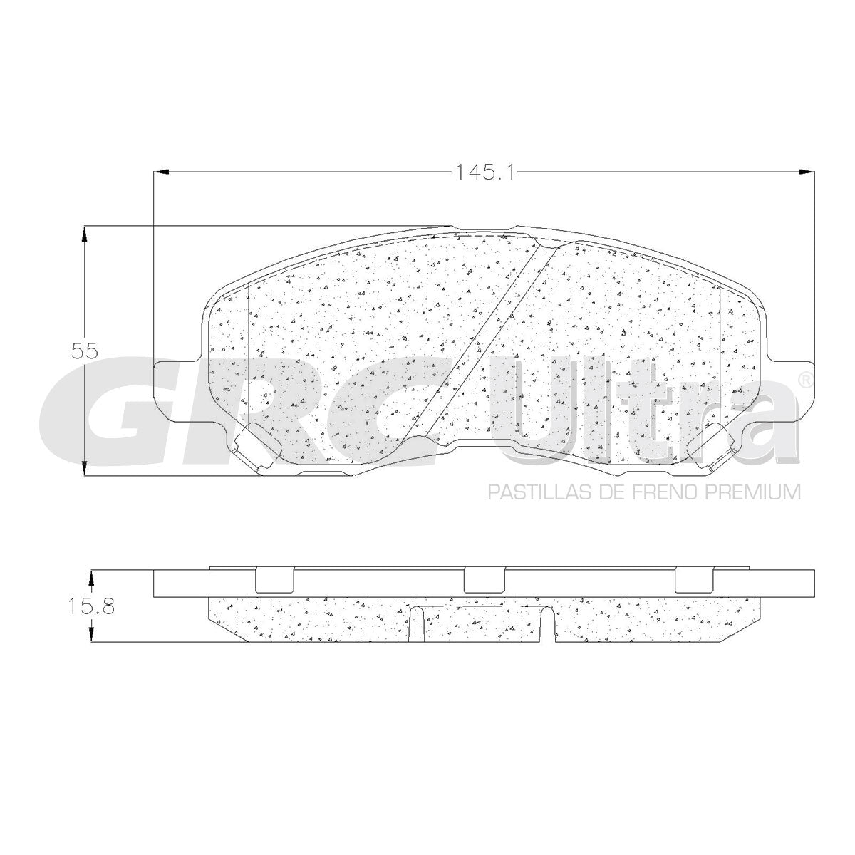 GCD866 - BALATAS CERAMICAS DELANTERAS PARA CHRYSLER 200 2011-2012
