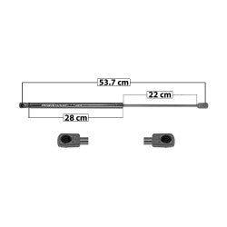MANJ-50841 - AMORTIGUADOR 5TA PUERTA PARA VOLKSWAGEN POLO 2015-2022 DERECHA/IZQUIERDA