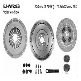 EJ-VW22ES KIT DE CLUTCH (NAK-17-072)BORA BEETLE 2.5L 06/17 GOLF JETTA BEETLE 1.8L TURBO 99/17 C/VOLANTE SOLIDO AUDI
