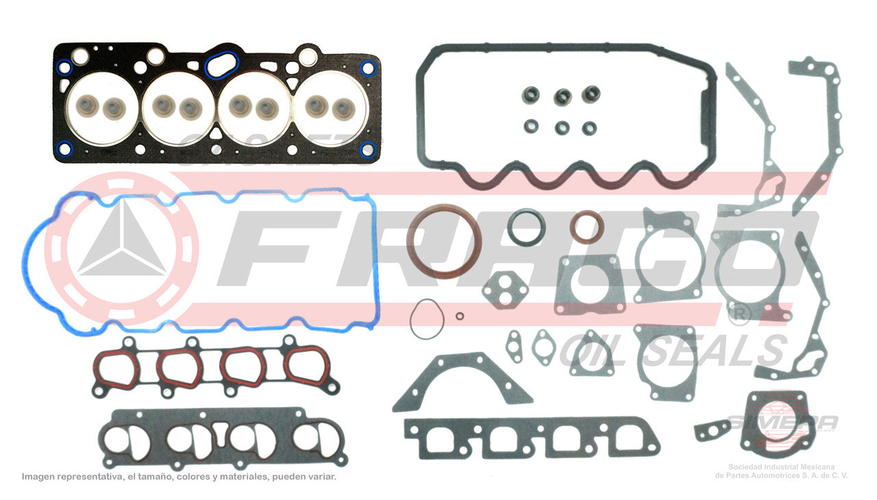 FSX-2640055 JUEGO DE EMPAQUES (FS-303-4)(JC-1521) 2.0L FORD 4 CIL SOHC FOCUS 00/05 (MUL. ADM Y PLENO DE 7 TORNILLOS) FORD
