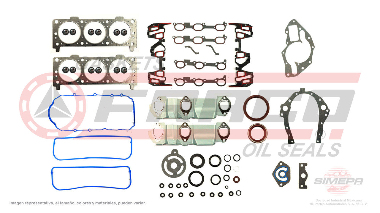 FSX-3062081 JUEGO DE EMPAQUES (JC-1260-1) 3.4L GM V6 CHEVROLET VENTURE 00/03 CABEZA GF GENERAL MOTORS