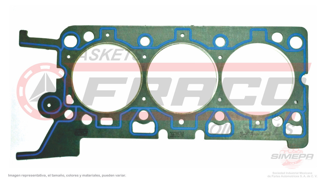 HGX-2662057-NR HEAD GASKET CA-326-G FORD V6ESCAPE TAURUS SABLE DOHC ENGINE DURATEC 99/04 (LEFT). FORD