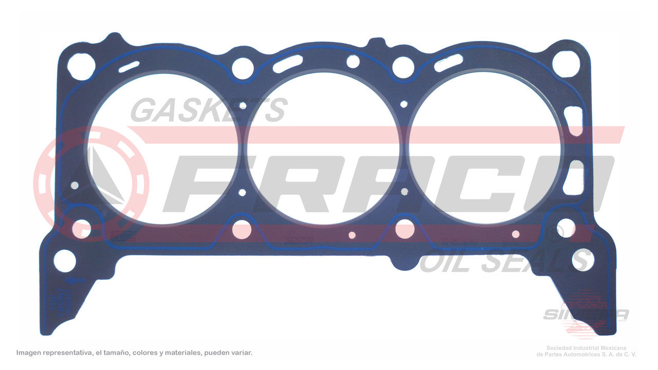HGX-2662075-NR HEAD GASKET (CA-342-G)(CA-1520-D) 3.8L 3.9L 4.2L OHV WINDSTAR VIN 4 VIN 6PICK UP WOLF TYPE E150 F150 RIGHT 04/07 FORD