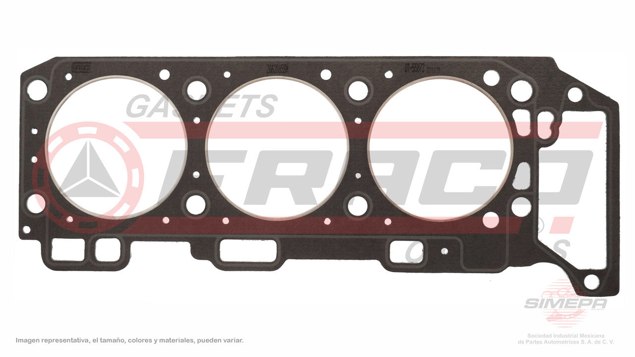 HGX-2662085-SM HEAD GASKET V6 12V SOHC EXPLORER MOUNTAINNER MAZDA B 4000 RANGER 97/11. VIN EK 244 (R). OVERSIZE GASKET FORD