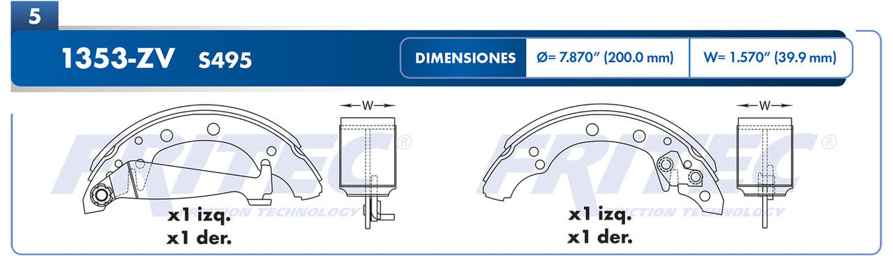 OW-1353-ZV PADS (1353-S495) 4000 1980-1982 COUPE 1981-1982 VOLKSWAGEN DASHER 1979-1981 RABBIT PICKUP 1980-1983 JETTA AUDI