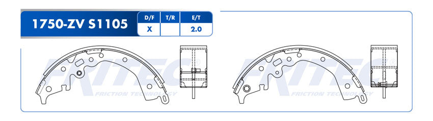 OW-1750-ZV BALATAS (1750-S1105) HILUX 2015-2018 Cabina Sencilla TOYOTA