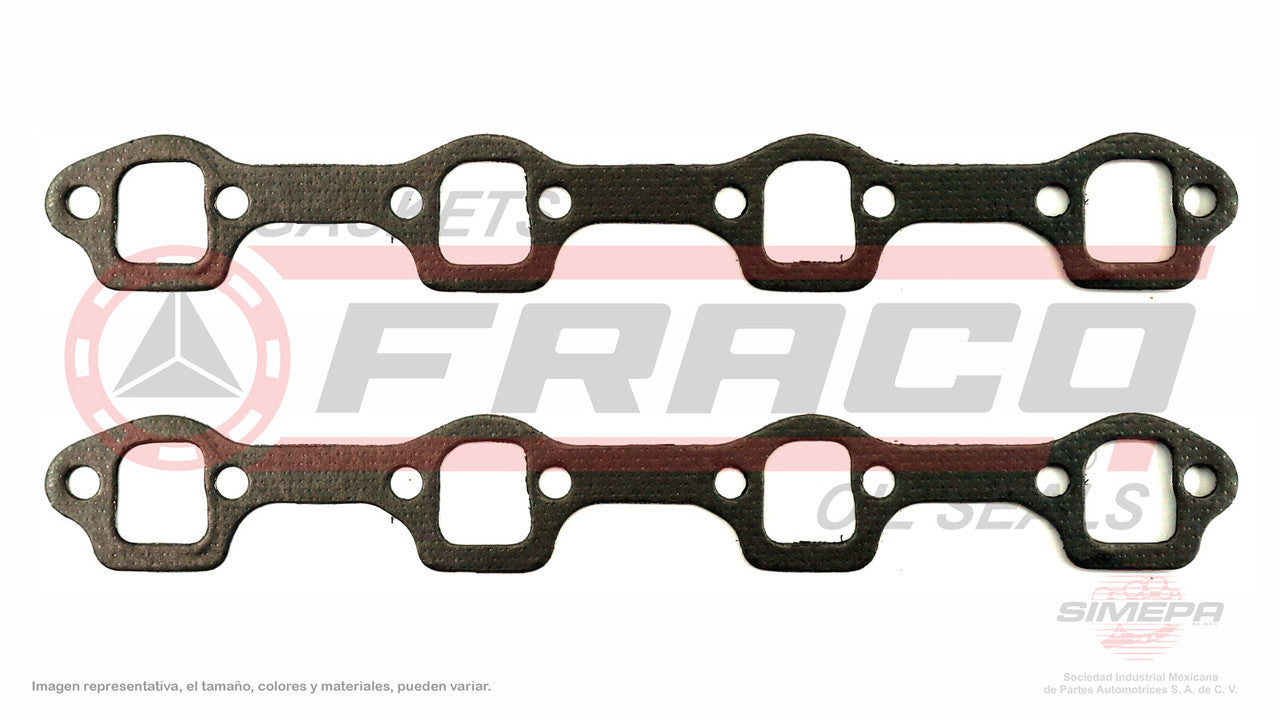 MEX-2682101 MANIFOLD PACKAGE (MS-4360-E)(MU-41537) 5.8L FORD V8 351W CARBURETED 69/83 RUBBER BUTTS 2 PIECES FORD