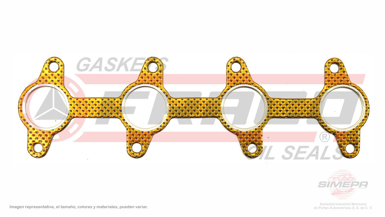 MEX-3040060 MANIFOLD GASKET (MS-4108-E)(MU-41216-E) 2.0L 2.2L GM 4 CYL CAVALIER 121 134 OHV 90/97 GENERAL MOTORS