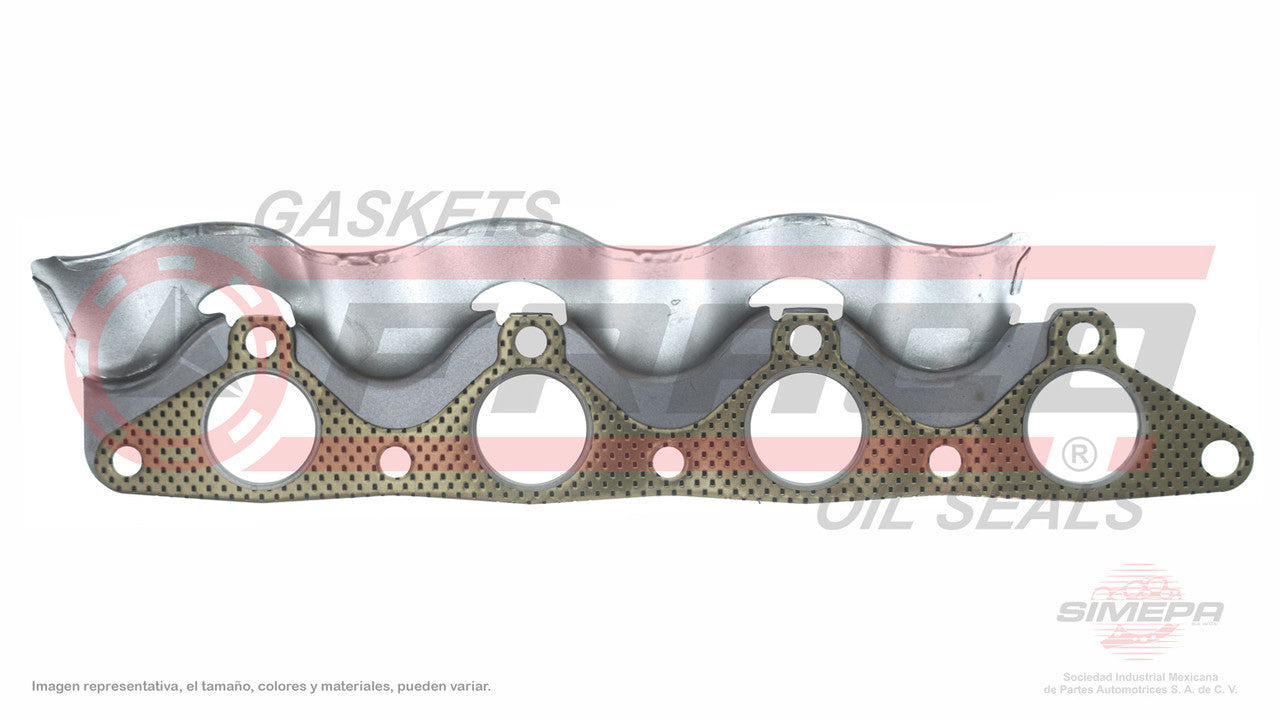 MEX-3640050 MANIFOLD GASKET (MS-4203-1E)(MU-4112-E) 1.5L CHRYSLER 4 CYL VERNA HYUNDAI G4K MLS WITH HYUNDAI TEMPERATURE DEFLECTOR