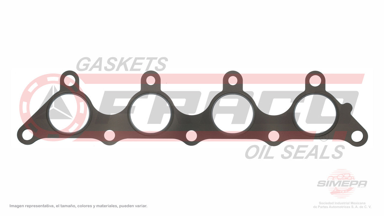 MEX-3640070 MANIFOLD GASKET (MS-4203-E)(MU-4113-E) 1.4L 1.6L CHRYSLER 4 CYL HYUNDAI VERNA ATTITUDE 16V G4ED DOHC 02/06 MLS HYUNDAI
