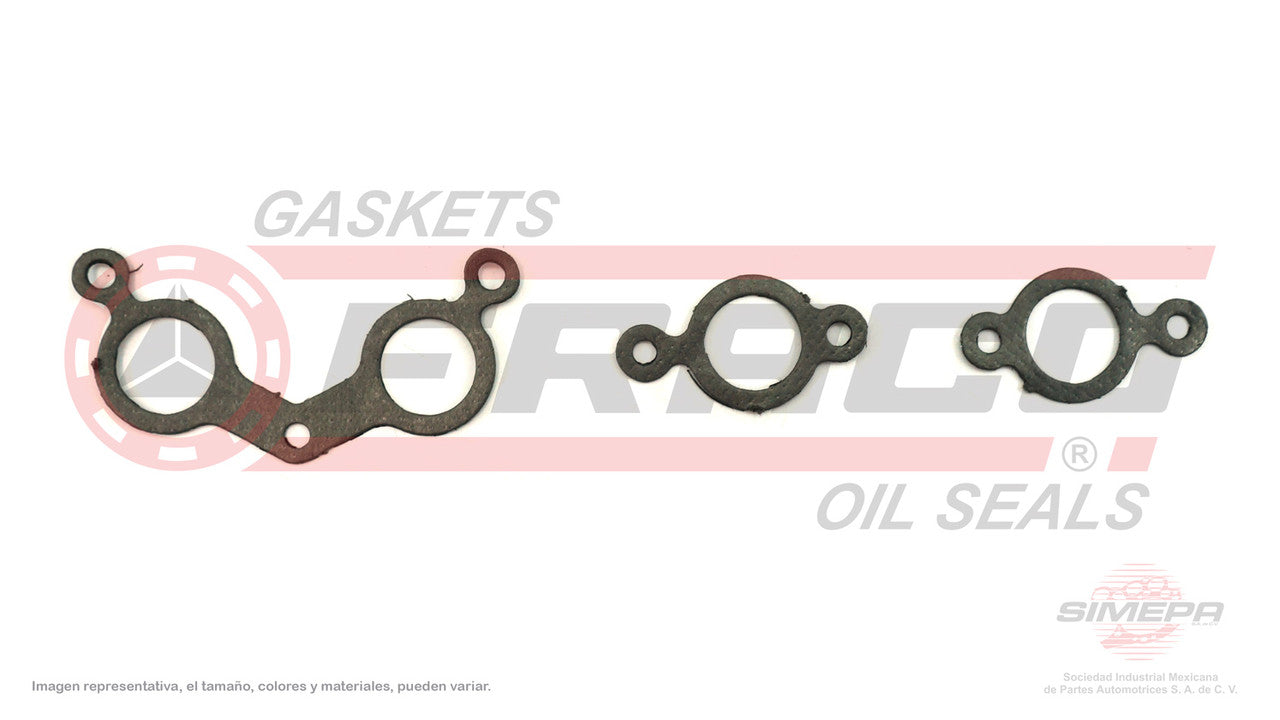 MEX-5840170 MANIFOLD GASKET (MS-41216-1E)(MU-419-1) 1.6L NISSAN 4 CYL TSURU E16S 87/97 SOHC C/TURBO FI NISSAN