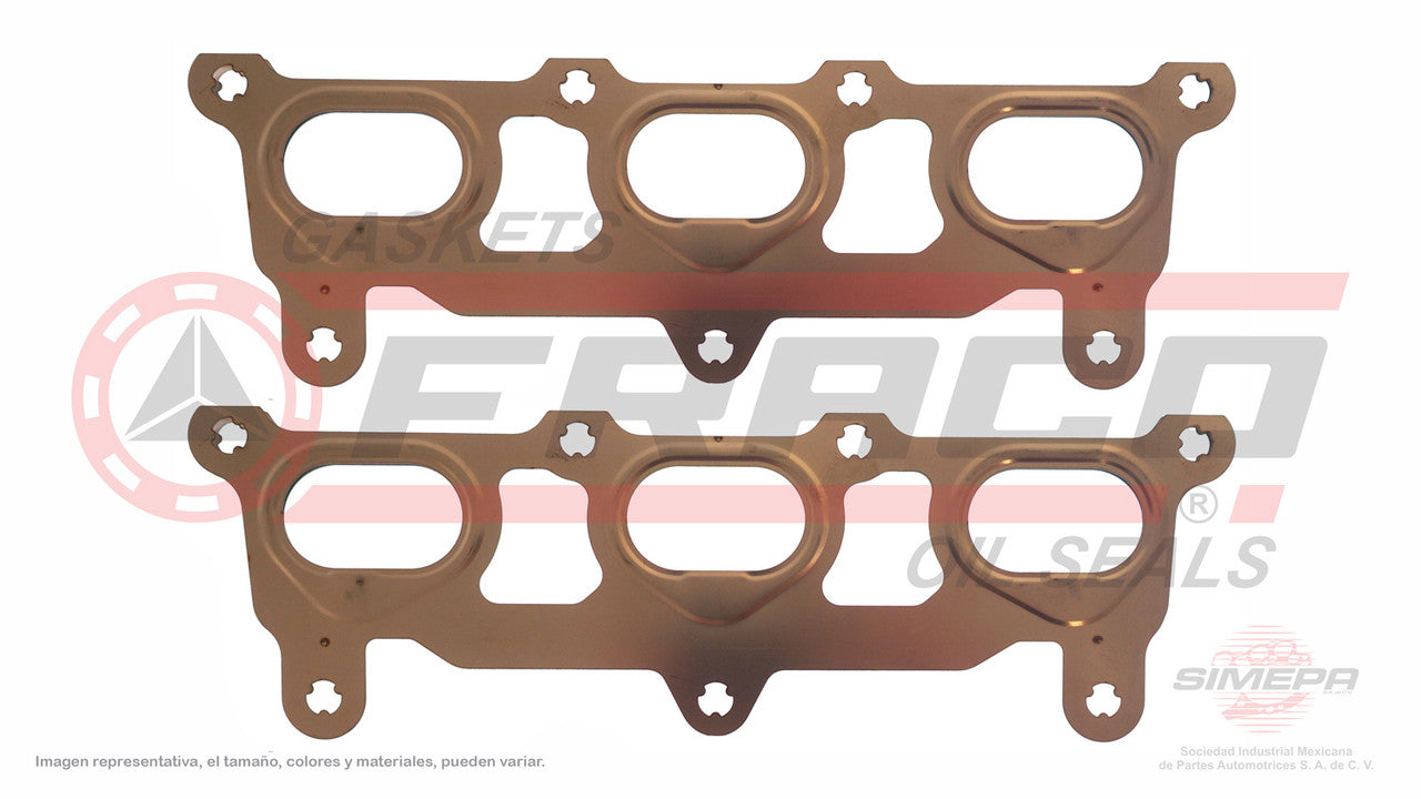 MEX-6062100 MANIFOLD PACKAGE 3.2L CHEVROLET V6 CAPTIVA 24V DOHC 07/09 2 PCS. MLS GENERAL MOTORS
