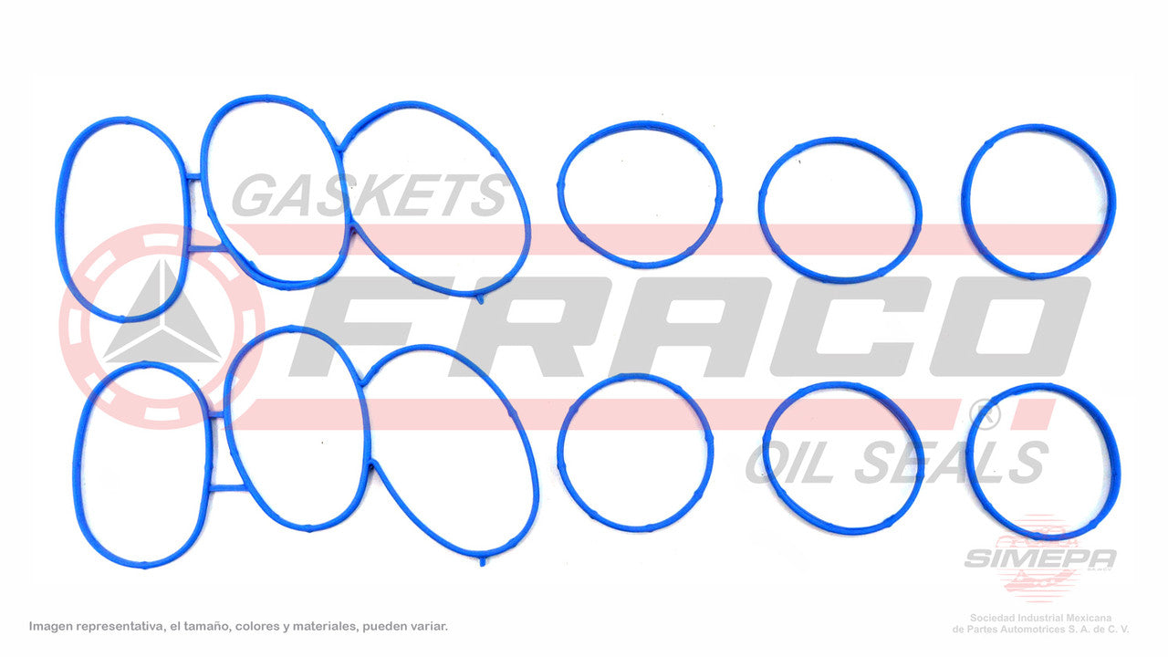MIX-2662085 MANIFOLD GASKET (MS-4337)(MU-41535-A) 4.0L FORD V6 EXPLORER SOHC 99/03 WITH FORD PLENUM GASKETS