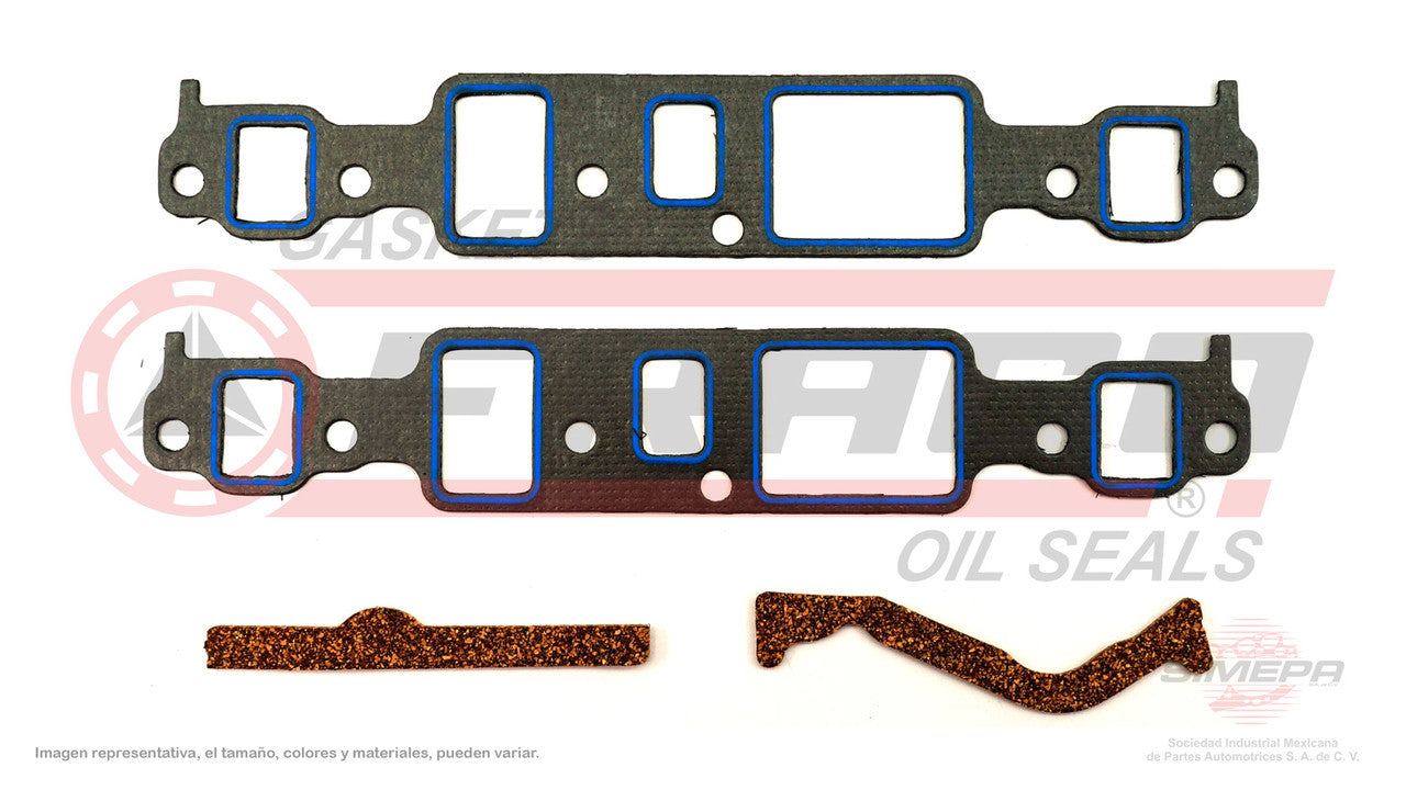 MIX-3062130 MANIFOLD PACKAGE (MS-4144) 4.3L GM V6 CHEVROLET 262 VIN BNVZ 85/90 2 PCS GENERAL MOTORS