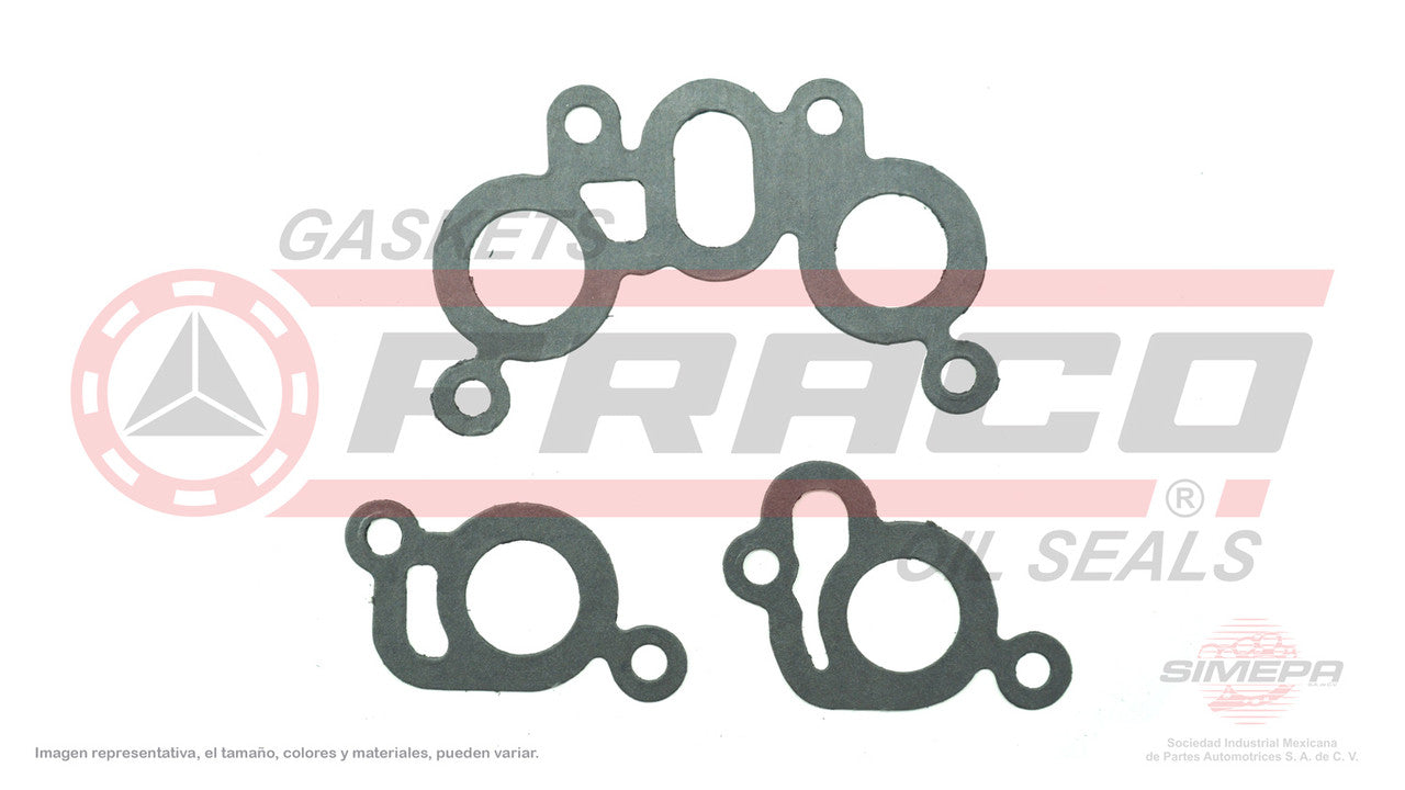 MIX-5840050 MANIFOLD GASKET (MS-41216-A)(MU-419-A) 1.5L 1.6L NISSAN 4 CYLINDER TSURU I&II SEDAN E15 E16 CARBURETED 84/94 NISSAN