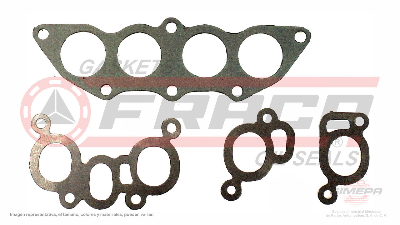 MIX-5840170 MANIFOLD GASKET (MS-41216-A)(MU-419-A) 1.6L NISSAN 4 CYL TSURU E16S/I 87/97 NISSAN