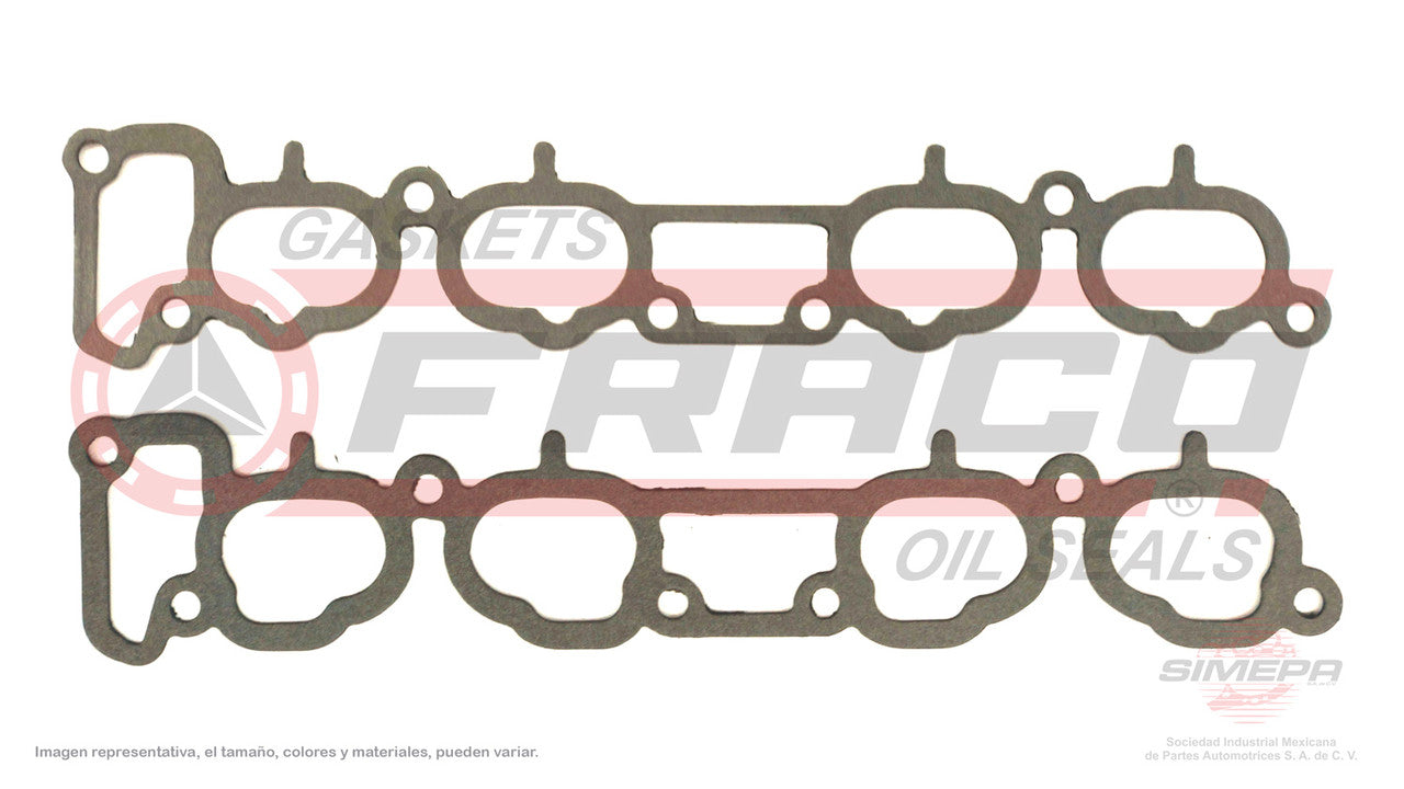 MIX-5840301 MANIFOLD GASKET (MS-41225 MS-41225-1)(MU-420-A MU-420-1A) 2.4L NISSAN P UP STAKES ICHIVAN KAS4E SOHC 12V 89/99 NISSAN