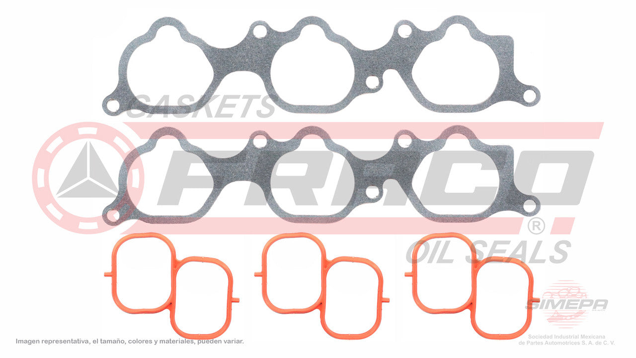 MIX-8062031 MANIFOLD GASKET 3.5L 24V DOHC CAMRY SIENNA 07/16 RAV4 06/12 AVALON 05/16 HIGHLANDER 08/16 LEXUS ES350 RX350 07/16 TOYOTA