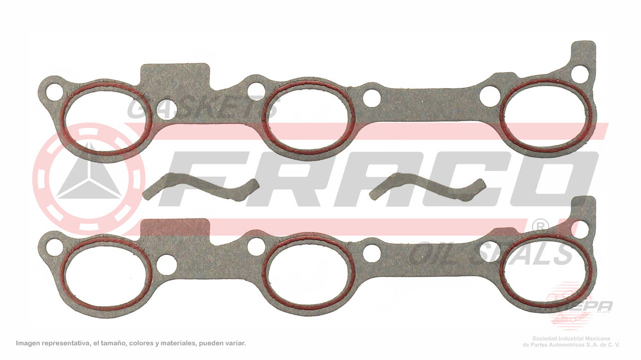 MUX-3062022 EMPAQUE DE PLENUM (MS-4145-1P)(MU-41223-1P) 3.1L GM V6 CHEVROLET MALIBU 189 97/99 PUERTOS PEQUEÑOS 2 PZAS GENERAL MOTORS