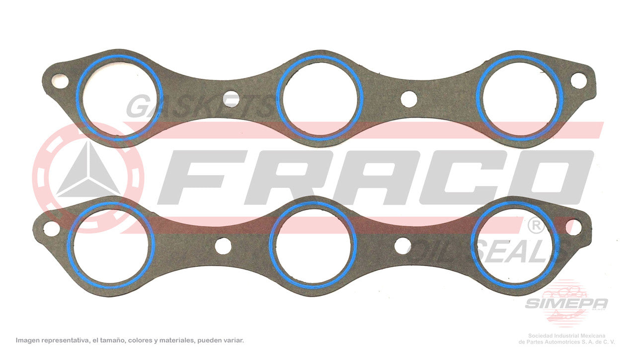 MUX-5562001 EMPAQUE DE PLENUM (MS-4253-1P)(MU-41414-P) 3.0L CHRYSLER V6 DODGE CATAVAN VOYAGER MITSUBISHI 6G72 87/95 NISSAN