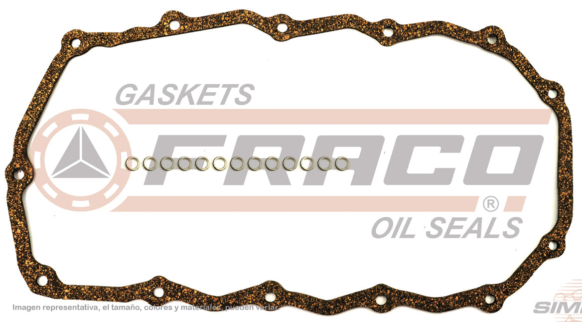 OSX-1140075 CRANKCASE GASKET (OS-1245-HD)(CJ-11411) 2.4L CHRYSLER 4CIL CIRRUS PT CRUSIER SEBRING VOYAGER DOHC 16V 00/06 CORK. CHRYSLER