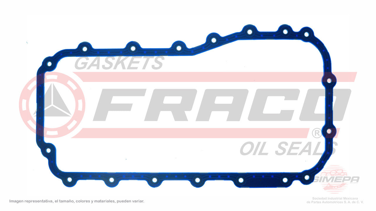OSX-1162020 CRANKCASE GASKET (OS-1254-R)(CJ-11410 CJ-11416) 3.3L 3.8L DODGE OHV VOYAGER GRAND VOYAGER METAL-SILICON OHV 90/03 CHRYSLER