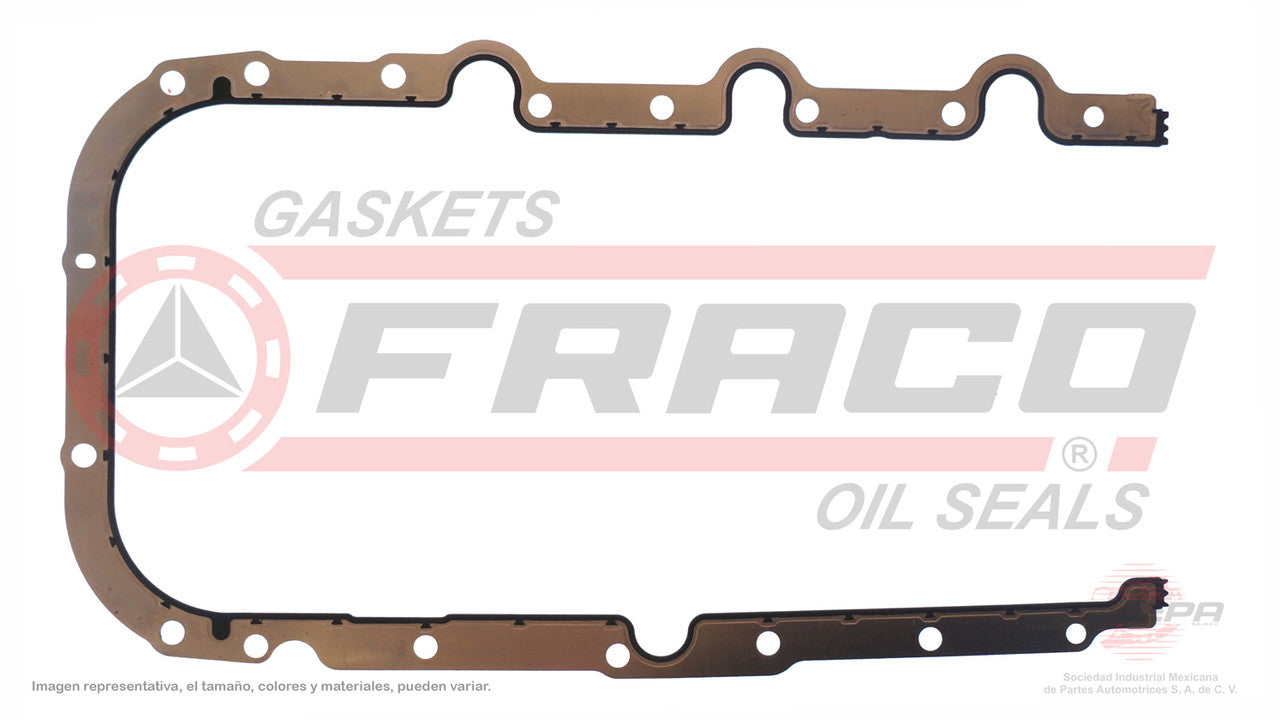 OSX-1162035 CRANKCASE GASKET (OS-1266-LS) 3.5L CHRYSLER V6 300 300M CIRRUS INTREPID SOHC VIN M 03/04 METAL CHRYSLER