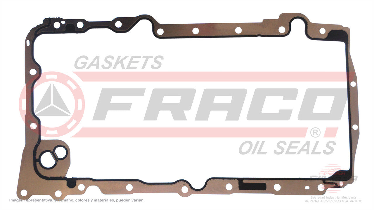 OSX-1162036 CRANKCASE GASKET (OS-1268-LS)(CJ-11438) 3.5L CHRYSLER DODGE 24V JOURNEY VIN 4 F G. EGF 08/10 ALUMINUM-RUBBER CHRYSLER