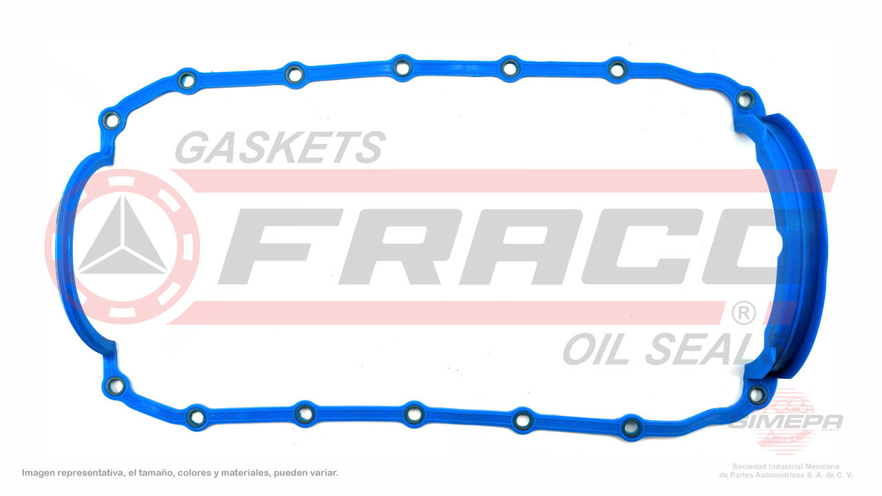 OSX-1162050 CRANKCASE GASKET (OS-1270-R)(CJ-11409) 3.9L RAM 1500 MPFI RAM VAN 239 OHV 92/03 SILICON WITH TORQUE LIMITERS CHRYSLER
