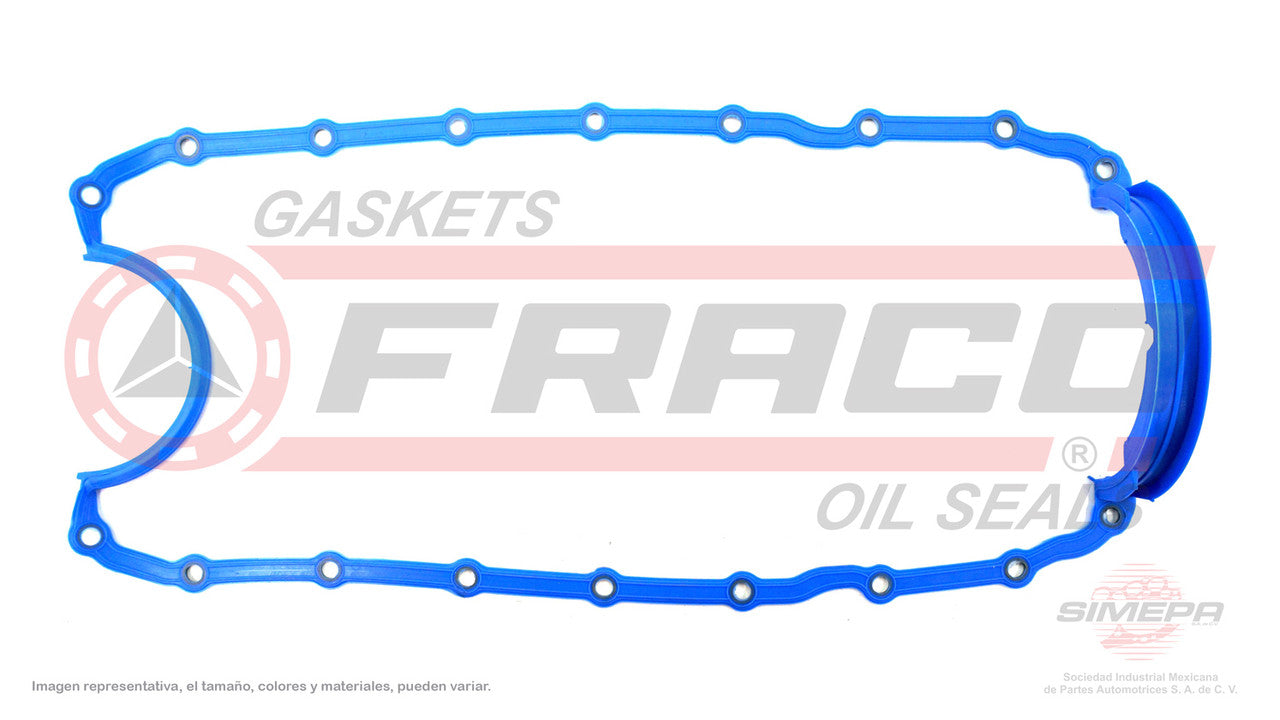 OSX-1182072 CRANKCASE GASKET (OS-1275-R)(CJ-11434) 5.2L 5.9L CHRYSLER V8 RAM 318 MPFI 360 MPFI CHRYSLER