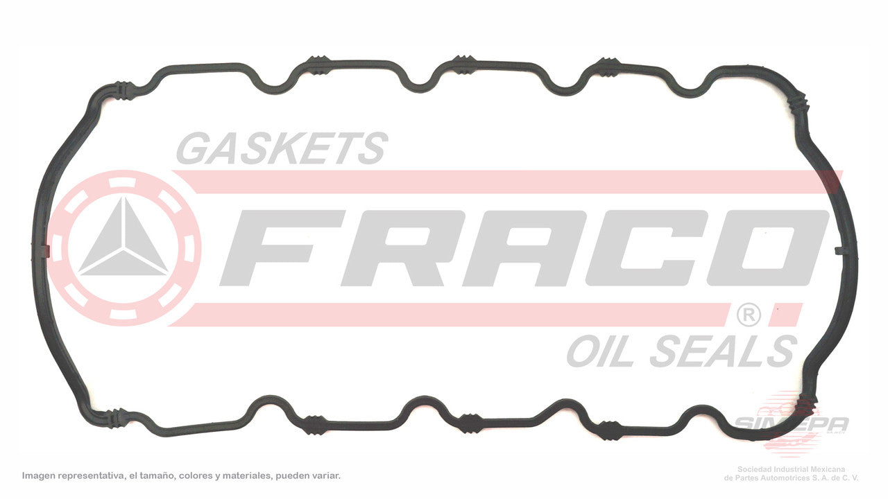 OSX-2640041 CRANKCASE GASKET (OS-1313-R)(CJ-11507) 2.0L FORD DOHC ZETEC CONTOUR MYSTIQUE ESCORT ZX2 FOCUS 95/01 (SILICON). FORD