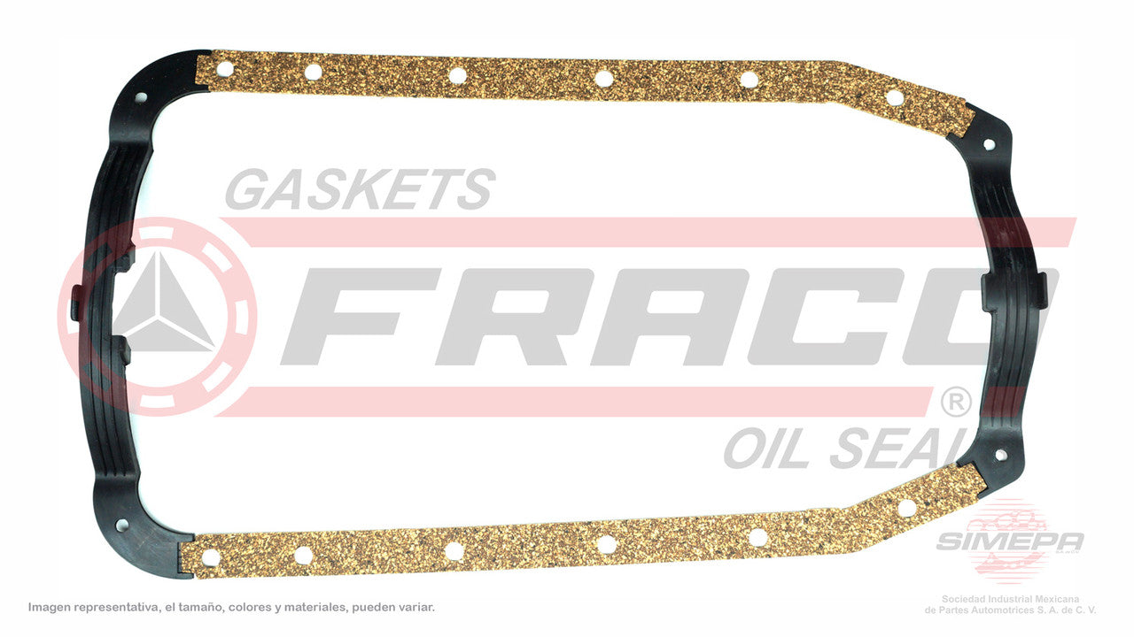 OSX-2662054-2 CRANKCASE GASKET (OS-1318-R) 3.0L GHIA AEROSTAR SABLE RANGER PROBE TAURUS TOPAZ 12V 86/90LONG CRANKCASE CORK RUBBER4 PZ FORD