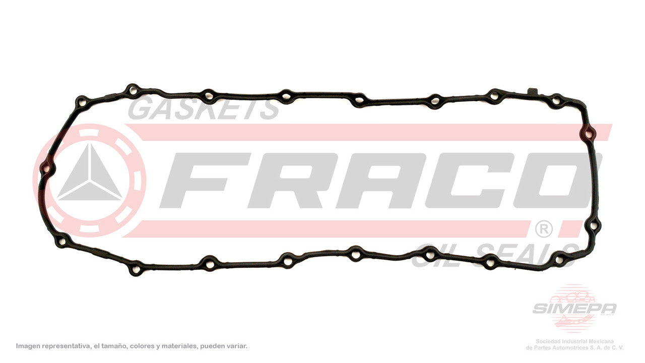 OSX-6240070 CRANKCASE GASKET (OS-11900-R)(CJ-1251) 1.6L PEUGEOT 206 PARTNER 16V DOHC TU5JP4 00/08 (SILICON). PEUGEOT