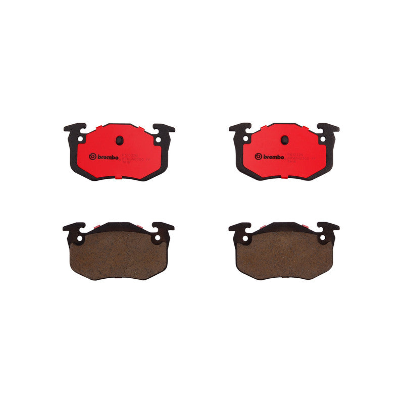 BRE-P61032N PADS (D1458-8658)(RT)(CE) 206 D-SIGN L4 1.6L 2009/2009 206 XR L4 1.6L 2005/2005 207 ROLAND GARROS 2012/ PEUGEOT