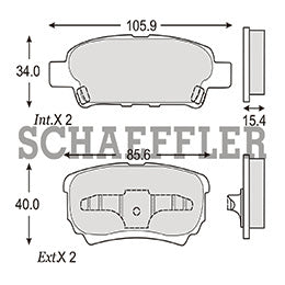 RV-D10377940 BALATAS 7940-D1037 (SM) R.T. CIRRUS SEDAN 2007 CIRRUS CONVERTIBLE 2010 200 11/14 DODGE AVENGER 10/14 CAL CHRYSLER