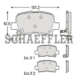 RV-D86577400 PADS 7740-D865 MDX 05/06 HONDA ODYSSEY 02/04 PILOT 2003 AND 05/08 ACURA