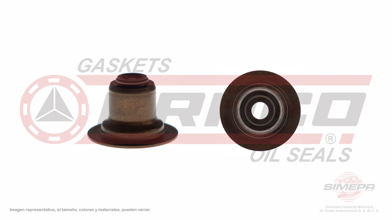 S-5280-V SELLO DE VALVULA (RETEN) (50 PZA)(SV-8341-V)(SV-104-VT) 3.8L 4.2L FORD WINDSTAR OHV F150 LOBO MEXICO TIPO CAMPANA 98/03 BASE FORD