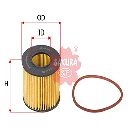 SAK-EO-11050 OIL FILTER (FCH-10358) COROLLA 4 CYL 1.8L 17/19 COROLLA 4 CYL 1.8L 14/16 COROLLA 4 CYL 1.8L 09/13 MATRIX 4 CYL TOYOTA