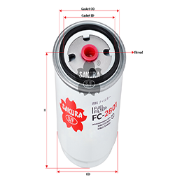 SAK-FC-2801 FUEL FILTER H100 VAN 4 CYL 2.5L TCI DIESEL 08/10 H100 VAN 4 CYL 2.5L DIESEL 15/17 H100 VAN 4 CYL 2.5L DIESEL 1 HYUNDAI