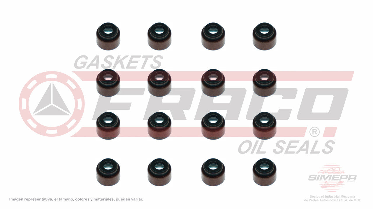 SS-5221-V-16 JUEGO DE EMPAQUES (SV-8103-V)(SV-114-VT) 1.5L 1.6L 2.0L 2.2L CIVIC 88/95 GEO TRACKER GRAND VITARA COROLLA CAMRY HONDA