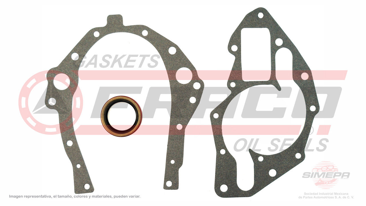 TCX-3062080 TIMING GASKET (TC-6140-1)(DJ-81260-2) 3.1L 3.4L GM V6 MALIBU 189 190 VIN M J. 00/04 VENTURE 97/03 EQUINOX 05/08 GENERAL MOTORS