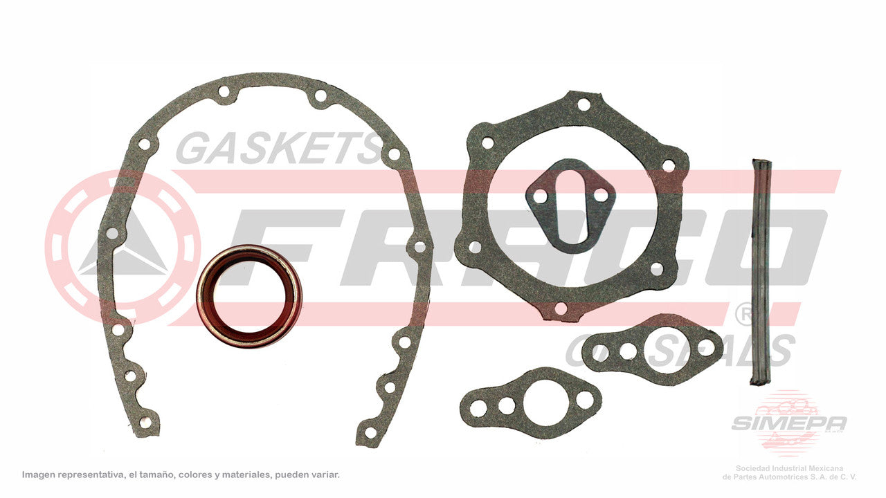 TCX-3082030 TIMING GASKET (TC-6150-5)(DJ-81250) 5.0L 5.7L GM 265 305 327 350 76/ 83 GENERAL MOTORS