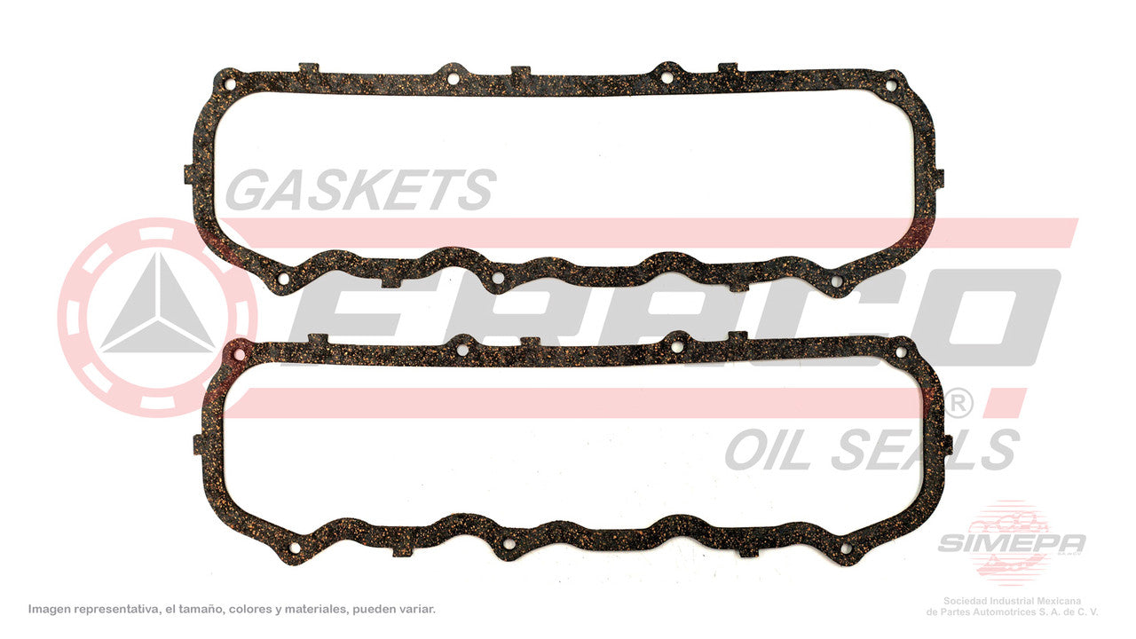 VSX-2662030 EMPAQUE DE TAPA PUNTERIAS (VS-3315)(PS-31518) 2.8L FORD V6 BRONCO RANGER 171. ALEMAN 2 PZAS FORD