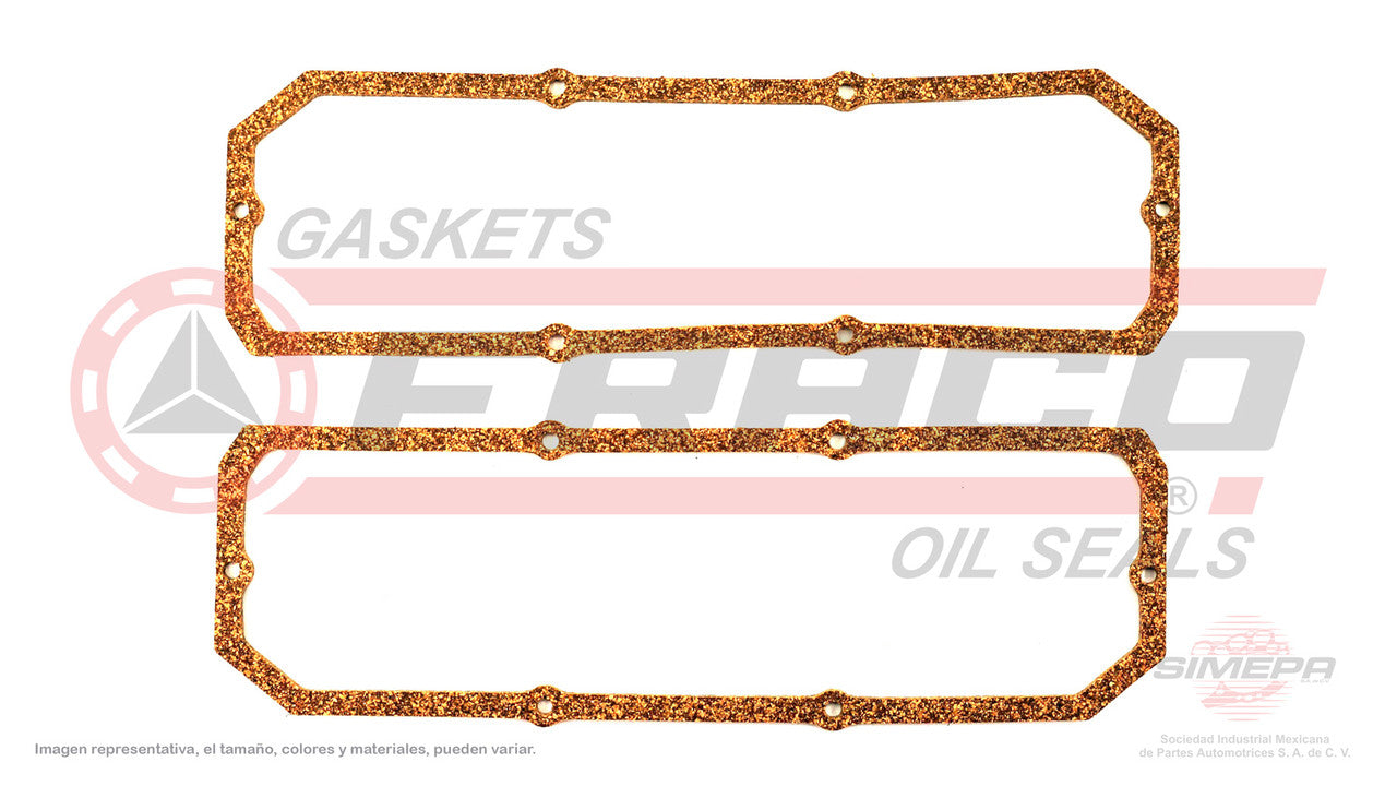 VSX-3062002 GASKET COVER END (VS-3140-1) 2.8L 3.1L GM V6 173 189 TBI & FI VIN WX 85/86 2 PCS STRAIGHT CORNERS GENERAL MOTORS