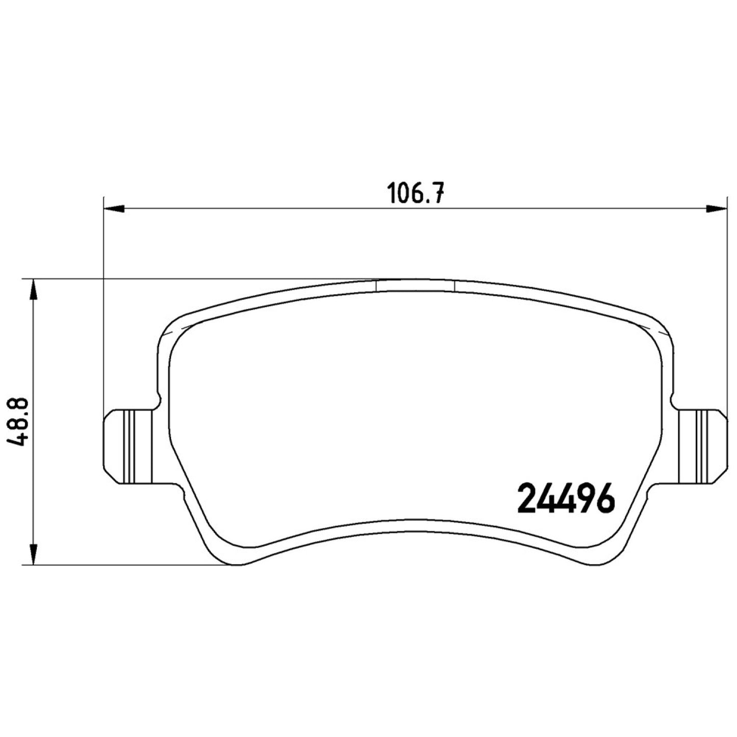 BRE-P24078 - BALATAS TRASERAS PARA LAND ROVER LR2 HSE 2013-2014