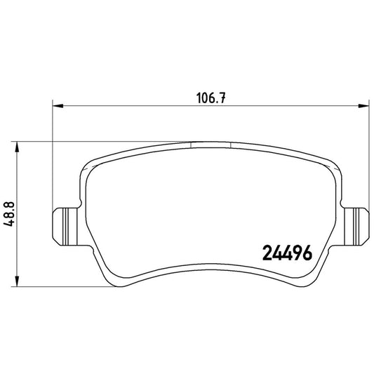 BRE-P24078 - BALATAS TRASERAS PARA LAND ROVER LR2 HSE 2013-2014