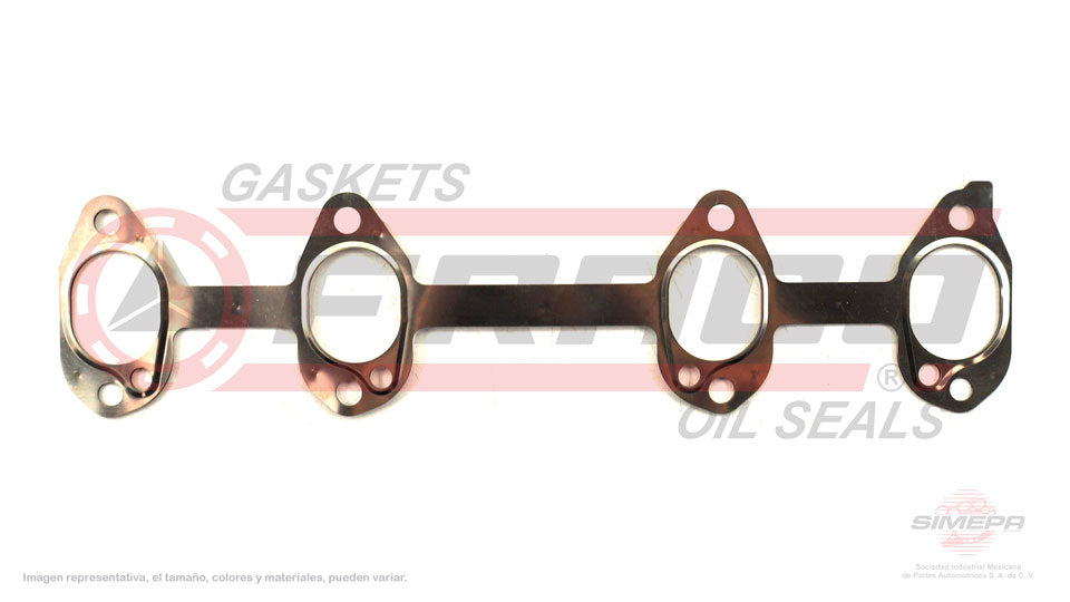MEX-8640165 - EMPAQUE MULTIPLE DE ESCAPE PARA SEAT CORDOBA L4 1.6 L 8 V. SOHC AEH APF 2000-2002